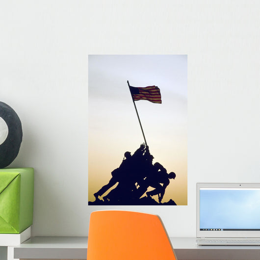 Sunset, Iwo Jima Memorial,/Narlington, Virginia, Usa Wall Mural