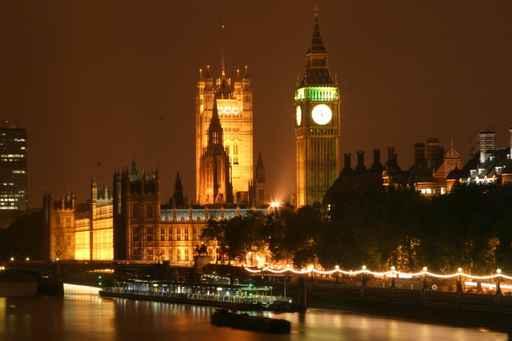 Parliament over Thames Wall Decal