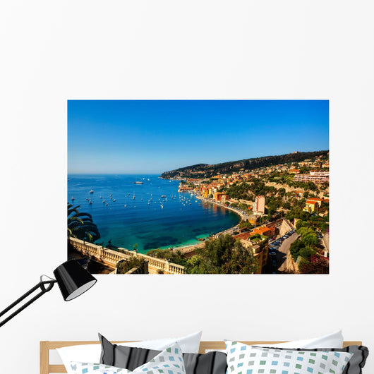 villefranche sur mer on the french riviera france  cote d'azur Wall Mural
