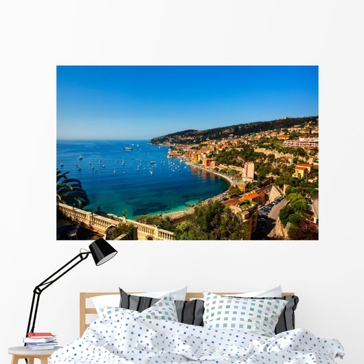 villefranche sur mer on the french riviera france  cote d'azur Wall Mural