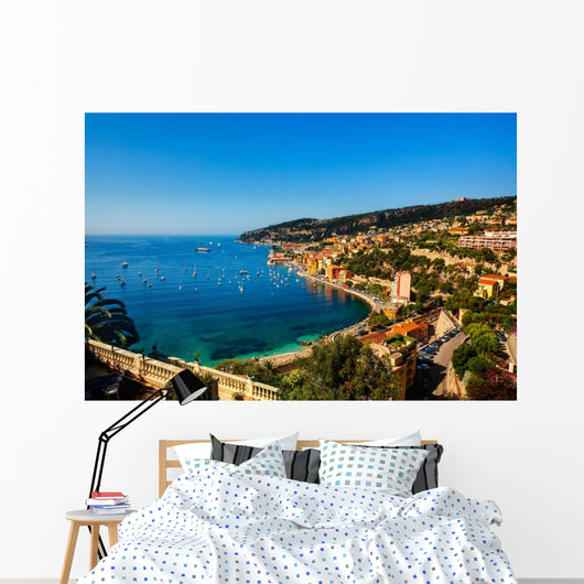 villefranche sur mer on the french riviera france  cote d'azur Wall Mural