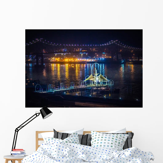 Downtown Skyline Wall Decal