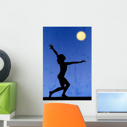 Gymnastic Silhouette Wall Mural