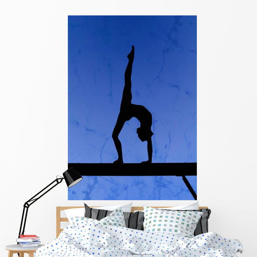 Gymnastic Silhouette Wall Mural