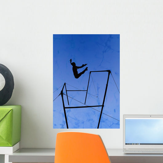 Gymnastic Silhouette Wall Mural