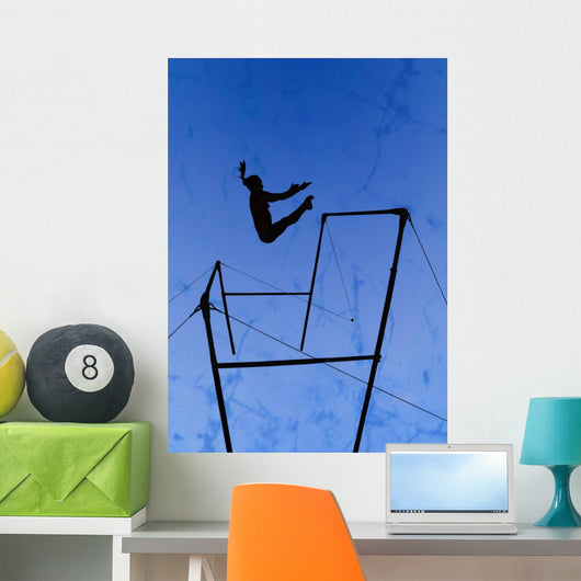 Gymnastic Silhouette Wall Mural