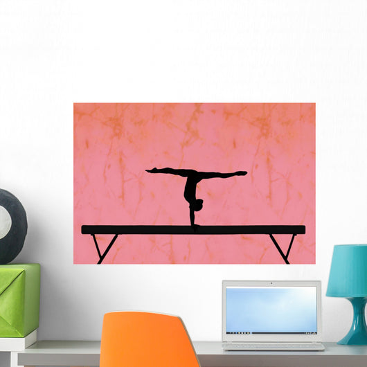 Gymnastic Silhouette Wall Mural