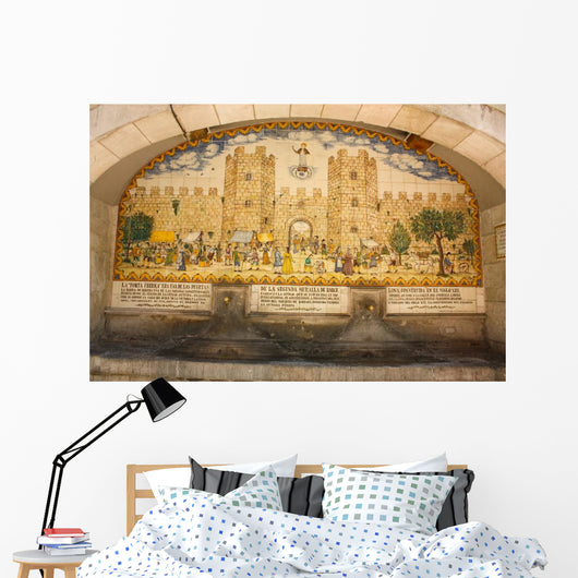 Mosaic Medieval Wall and Wall Mural