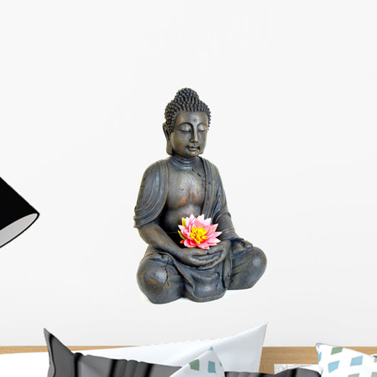 Buddha Statue with Flower