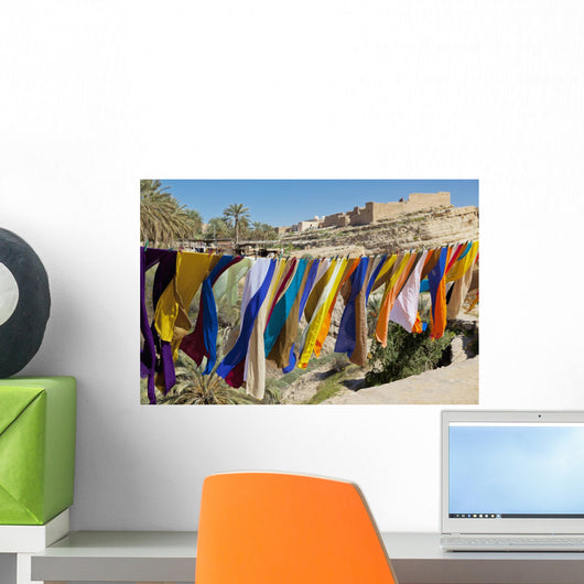 Souvenir Scarves Flap Wall Mural
