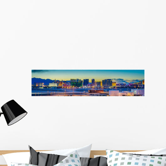Skyline Sunset Famous Las Wall Decal