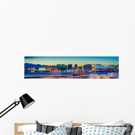 Skyline Sunset Famous Las Wall Decal