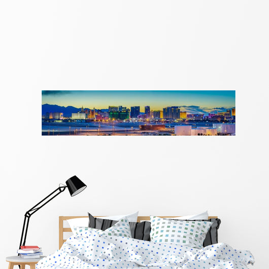 Skyline Sunset Famous Las Wall Decal