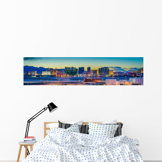 Skyline Sunset Famous Las Wall Decal