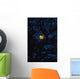 Moon Rising Behind Old Oak Tree, Petersfield, Hampshire, Uk Wall Mural