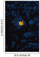 Moon Rising Behind Old Oak Tree, Petersfield, Hampshire, Uk Wall Mural