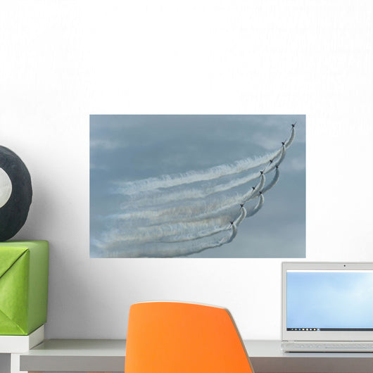 Breitlng Wing Walkers In Action At The Eastbourne Airshow Wall Mural