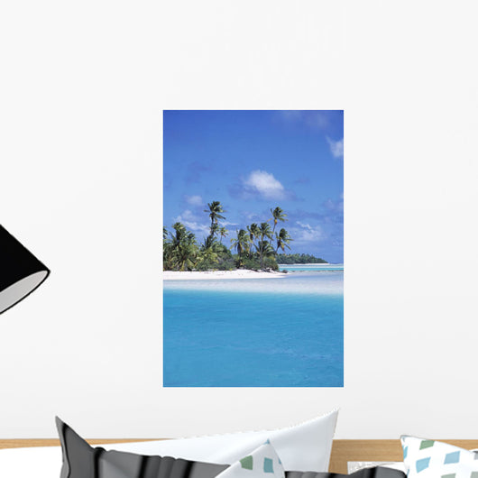 Lagoon, Aitutaki, Cook Islands Wall Mural
