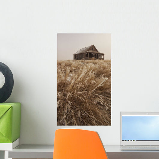 Old Abandoned Homestead In The Prairies Wall Mural