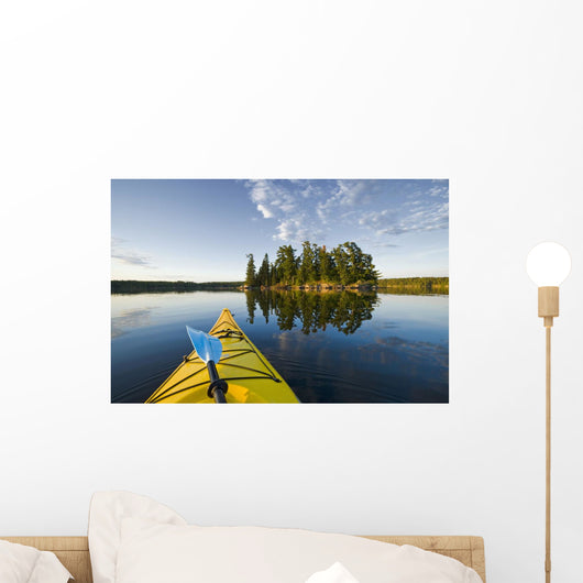 Kayak On Lake In Northwestern Ontario Wall Mural