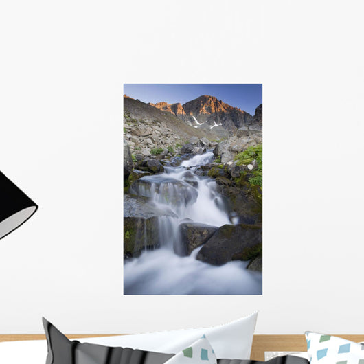 Alpenglow On The Clearwater Mountains Wall Mural