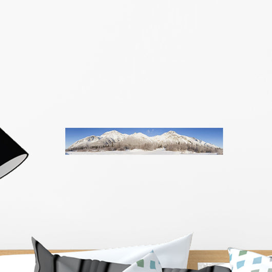 Panoramic Of Sheep Mountain In The Talkeetna Mountain Range Wall Mural