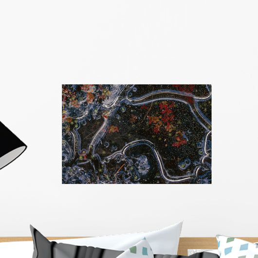Blueberry Plant Frozen Ice Yukon Nwr West Ak/Nwinter Wall Mural