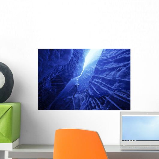 Ice Cave Spencer Glacier Kenai Peninsula Winter Alaska Wall Mural