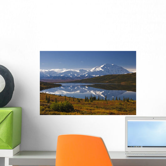 Scenic View Of Mt Mckinley From Wonder Lake Wall Mural