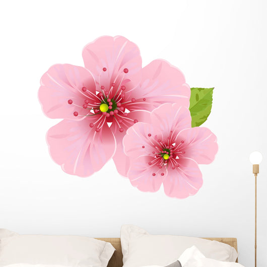 Cherry Blossom Flowers Wall Decal