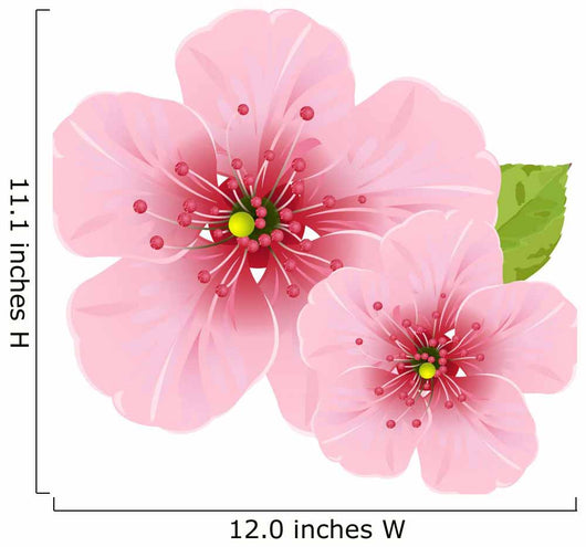 Cherry Blossom Flowers Wall Decal