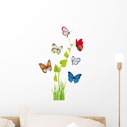 farfalle multicolori Wall Decal
