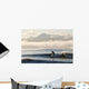 Man Surfing In Moring Wall Mural