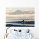 Man Surfing In Moring Wall Mural