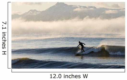 Man Surfing In Moring Wall Mural