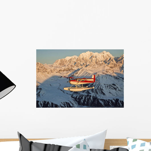 View Of A Cessna 185 Floatplane Wall Mural