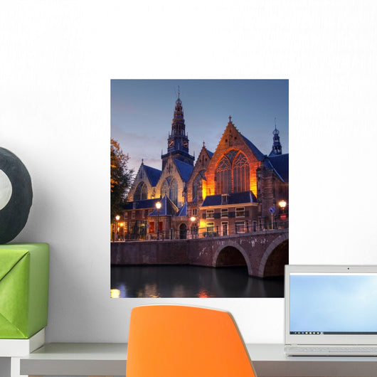Oude Kerk Twilight Amsterdam