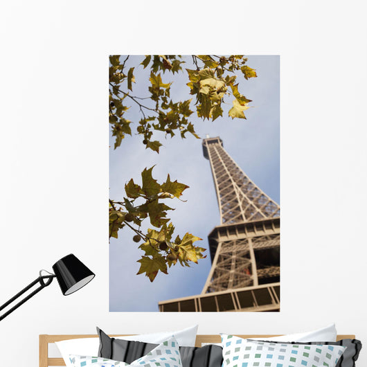 France, park around of Eiffel Tower Wall Mural