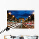 France, Arc de Triomphe at dusk Wall Mural