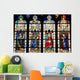 Stained Glasses Detail From Chartres Cathedral France Wall Mural