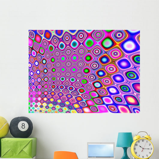 retro sixties or seventies background Wall Mural