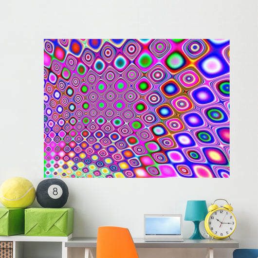 retro sixties or seventies background Wall Mural