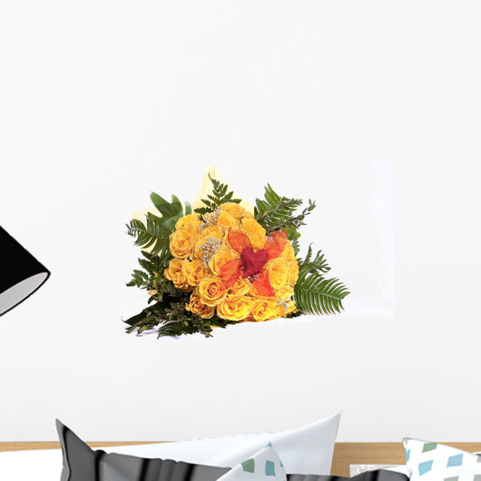Yellow Rose Wall Mural