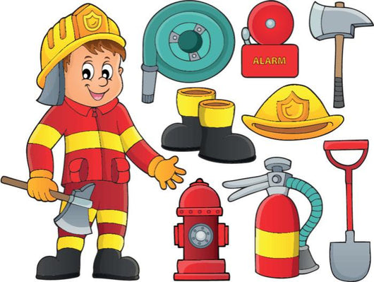 Firefighter Theme Set 2 Wall Decal Sticker Set