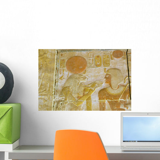 Ancient Egyptian Goddess Sekhmet and Seti Wall Mural