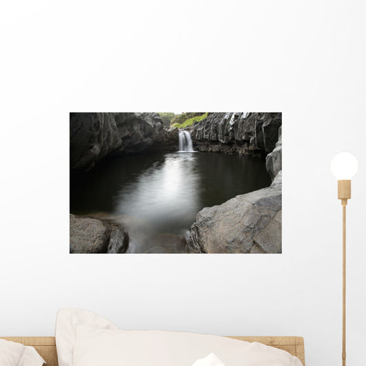 Hawaii, Maui, Hana, Seven Sacred Pools waterfalls Wall Mural
