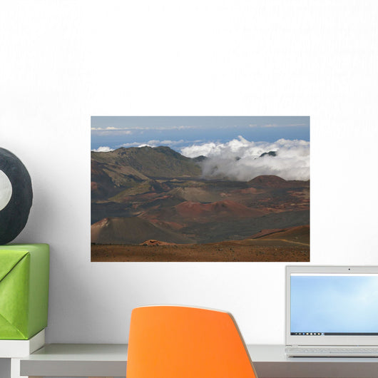 Hawaii, Maui, Haleakala crater Wall Mural