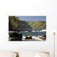Hawaii, Maui, Keanae Peninsula, Ocean and palm trees Wall Mural