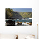 Hawaii, Maui, Keanae Peninsula, Ocean and palm trees Wall Mural