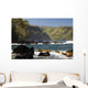 Hawaii, Maui, Keanae Peninsula, Ocean and palm trees Wall Mural